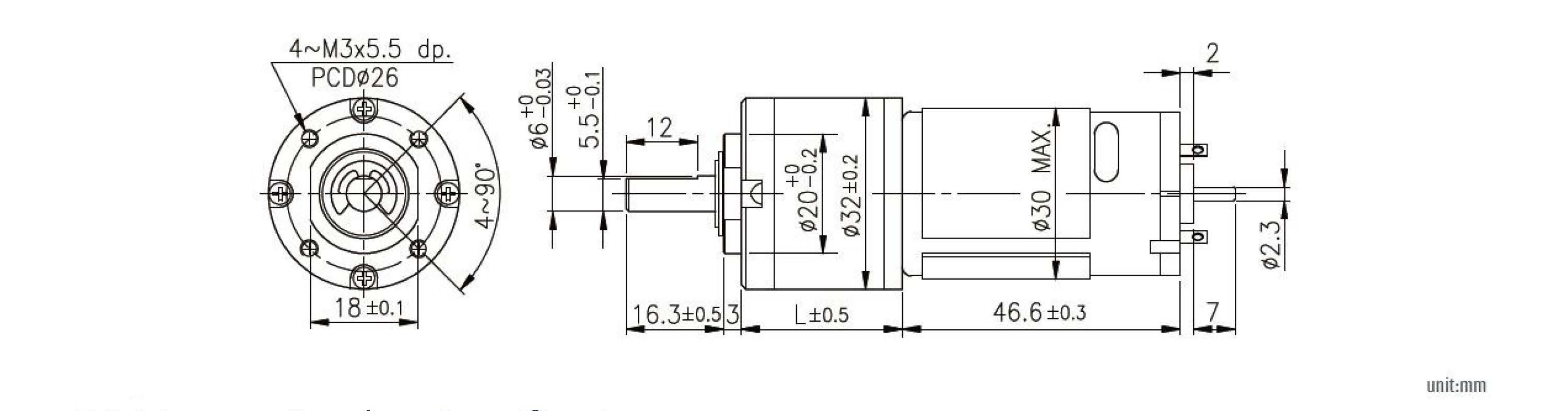 kudhirowa kwe24V DC Planetary Gear Motor